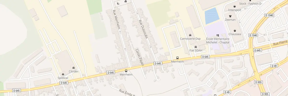 Plan du 11 Rue Dussoubs à Denain