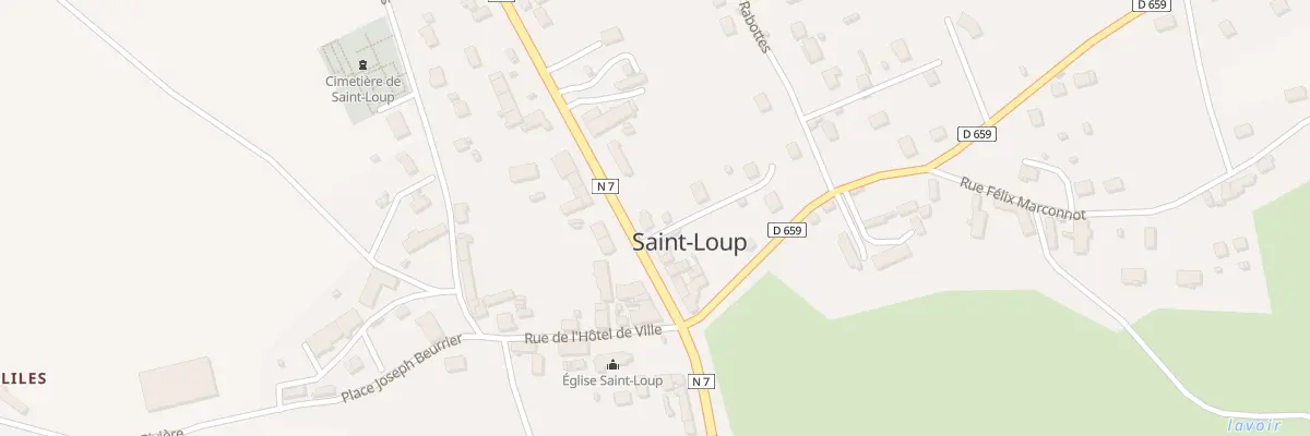 Plan du 43 Rte Nationale 7 à Saint-Loup