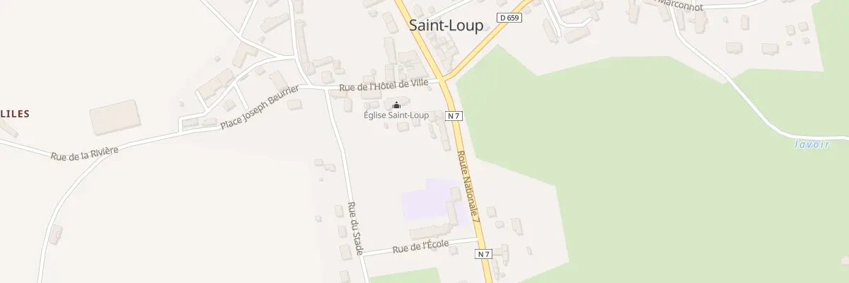 Plan du 3 Pl de l’Eglise à Saint-Loup