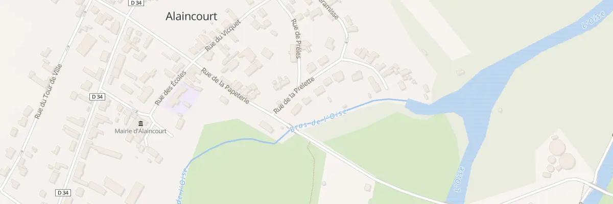 Plan du 13 Rue de la Prelette à Alaincourt