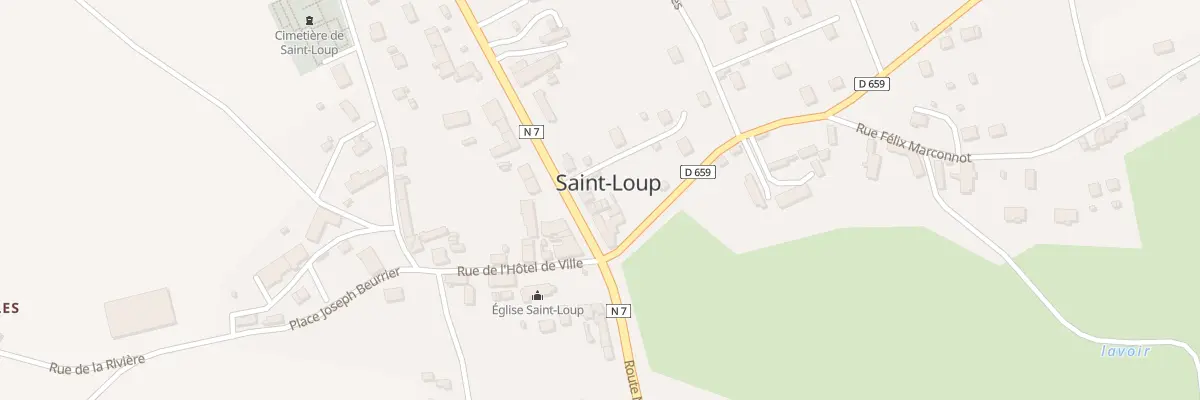 Plan du 732 Rte Nationale 7 à Saint-Loup