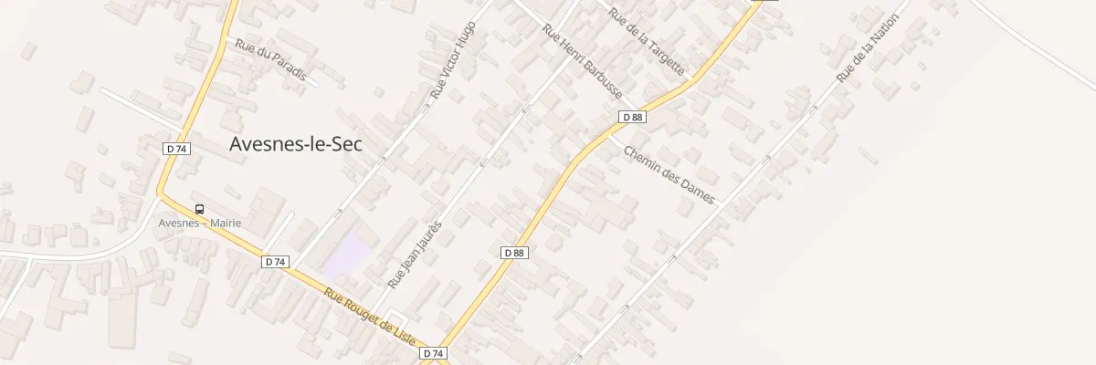 Plan du 26 Rue Roger Salengro à Avesnes-le-Sec