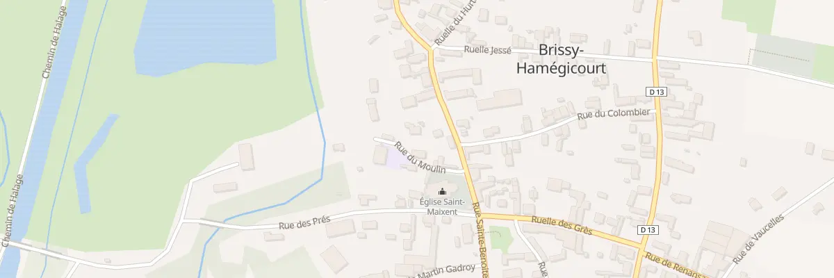 Plan du 4 Rue du Moulin à Brissy-Hamégicourt