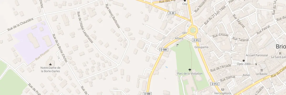 Plan du 26T Bd Desaix à Brioude