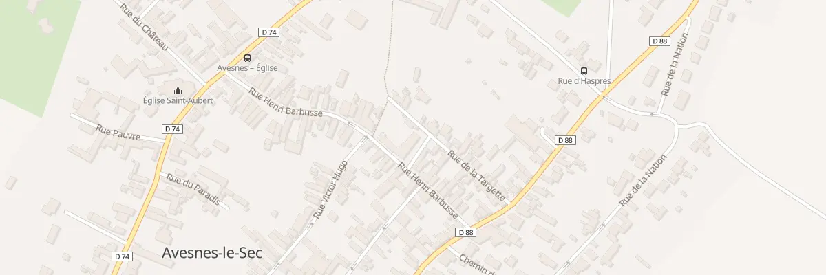 Plan du 21 Rue Henri Barbusse à Avesnes-le-Sec