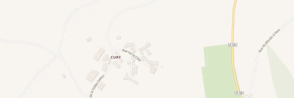 Plan du 9 Rue sur la Cote - Chastenay à Ouanne