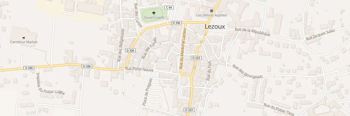 Plan du 12 Rue Mal Leclerc à Lezoux