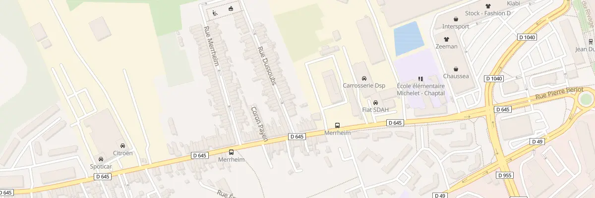Plan du 8 Rue Dussoubs à Denain