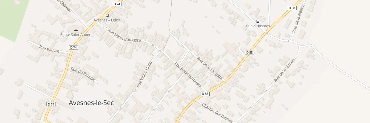 Plan du 23 Rue Henri Barbusse à Avesnes-le-Sec