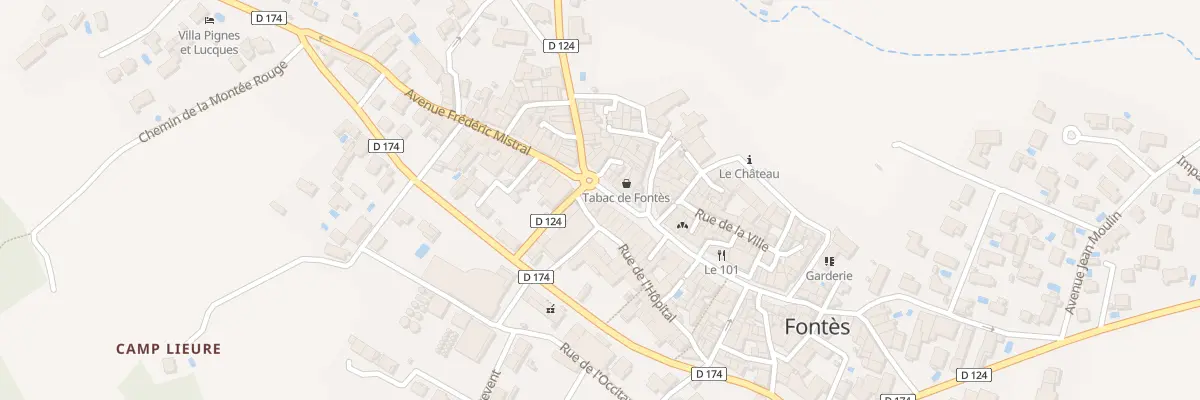 Plan du 1B Bd de la République à Fontès