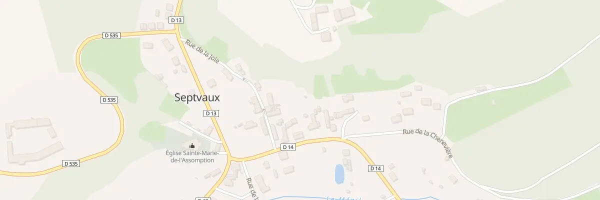 Plan du 5 Rte de Prémontré à Septvaux