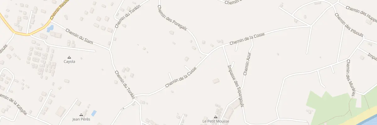 Plan du 1080 Che de la Cosse à Vias