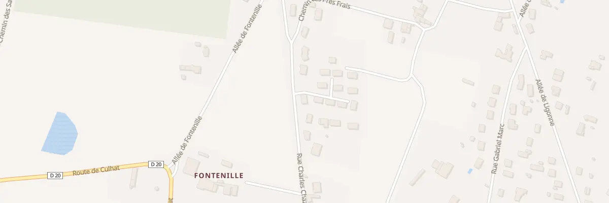 Plan du 54A Rue Charles de Chazerat à Lezoux