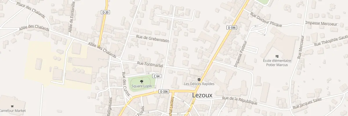Plan du 8 Rue de Sarsina à Lezoux