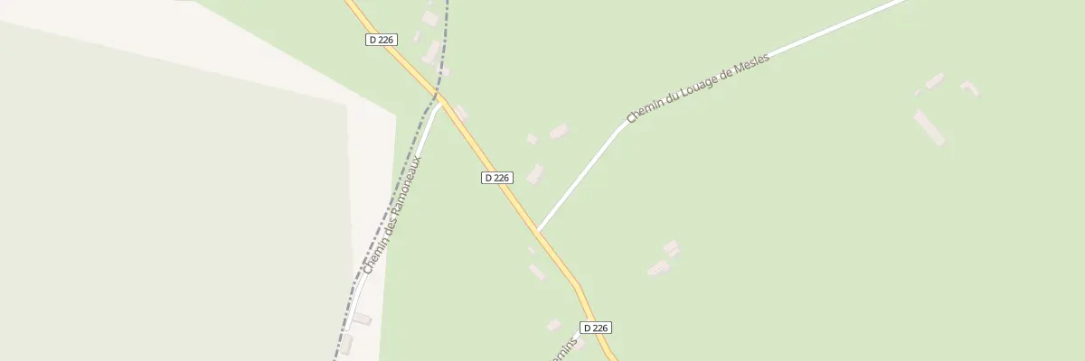 Plan du 1 Che du Louage de Mesles à Saint-Ennemond