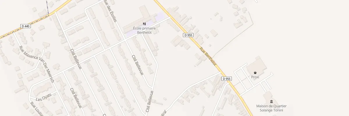 Plan du 883 Rue Berthelot à Denain