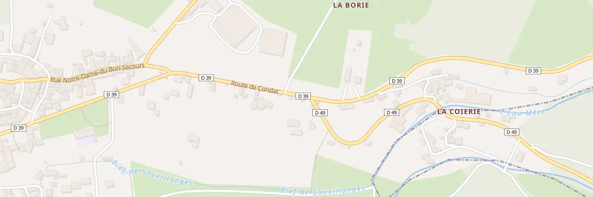 Plan du 28 Rte de Condat à Sauxillanges