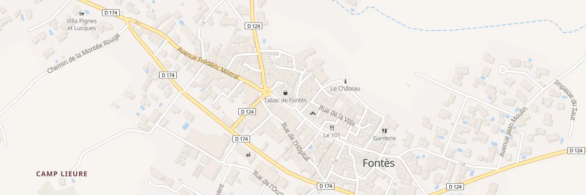 Plan du 4 Rue de la Victoire à Fontès