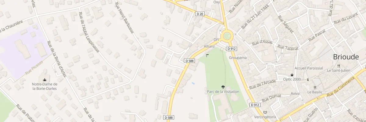 Plan du 26 Bd Desaix à Brioude