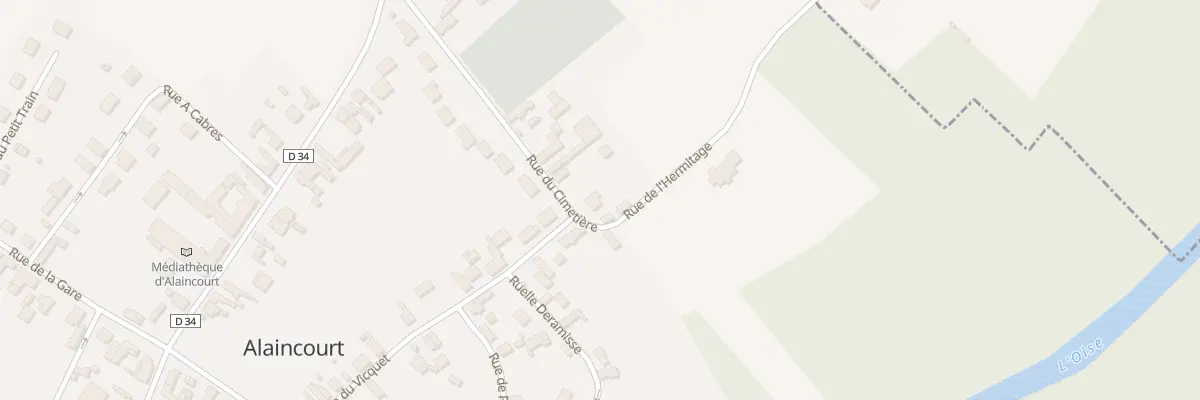 Plan du 14 Rue du Cimetière à Alaincourt
