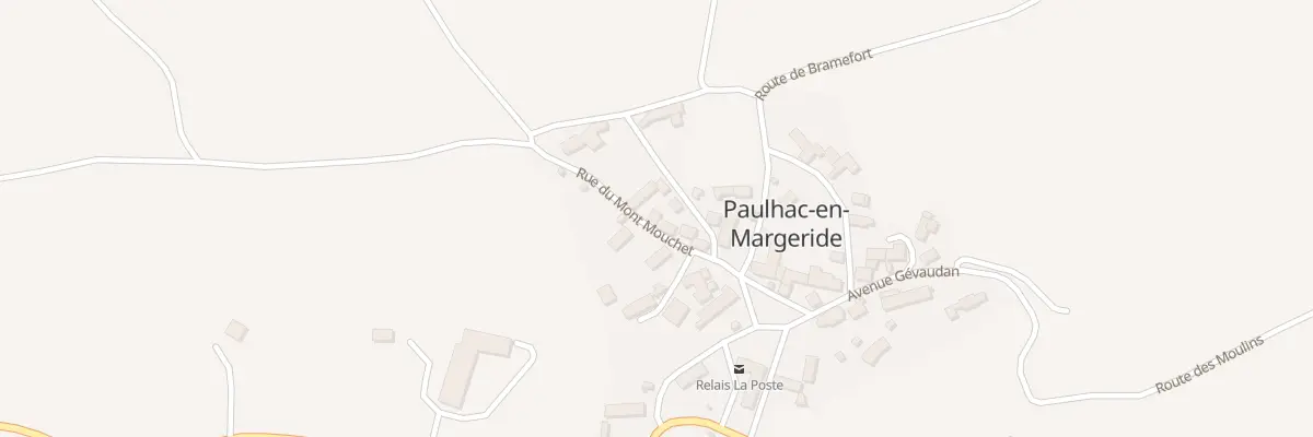 Plan du 5058 Paulhac à Paulhac-en-Margeride