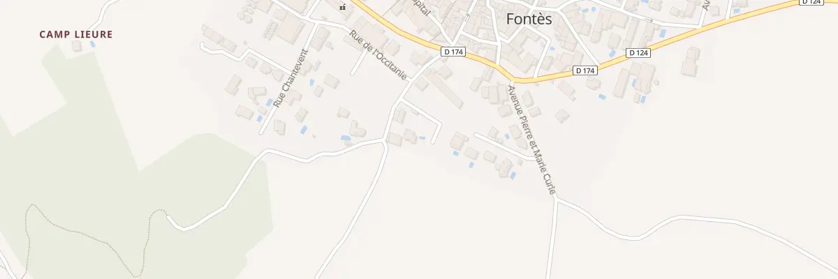 Plan du 2B Rue des Jardins à Fontès