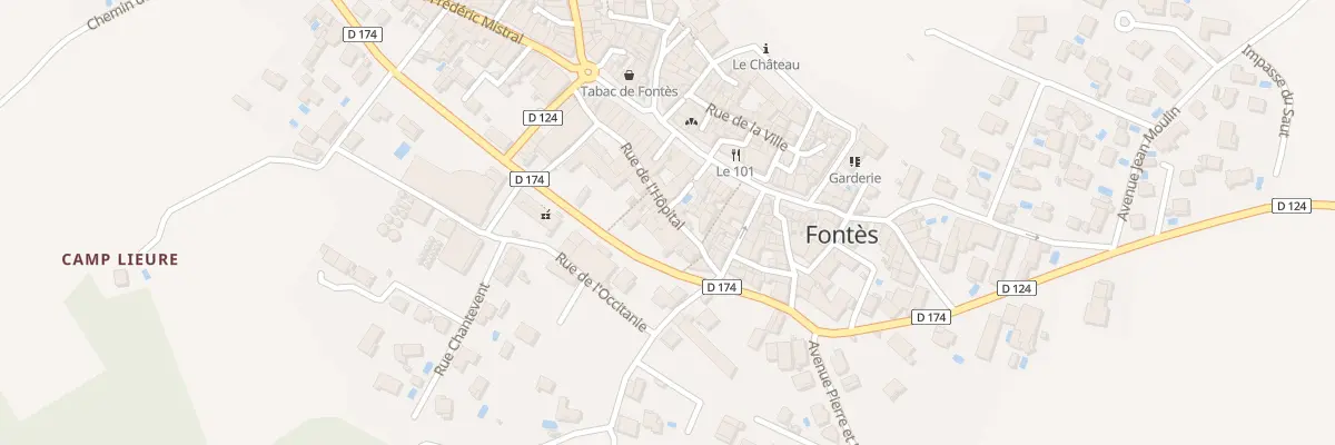Plan du 11 Rue de l’Hopital à Fontès