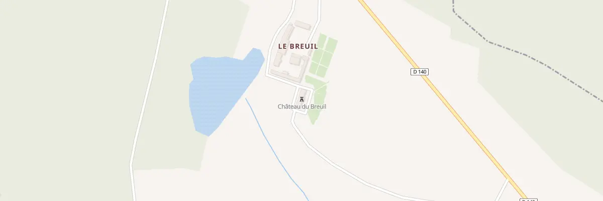 Plan du 5021 Le Breuil à Gennetines