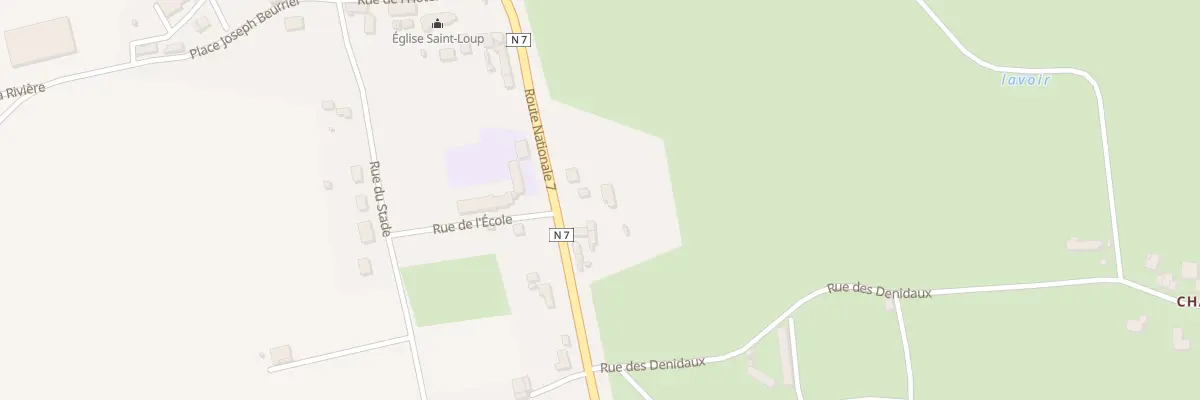 Plan du 588 Rte Nationale 7 à Saint-Loup
