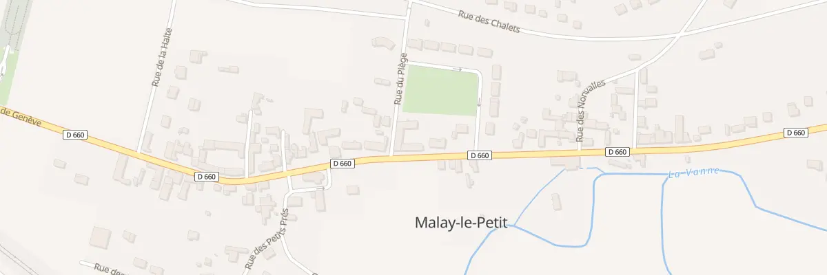 Plan du 2 Rue du Piège à Malay-le-Petit