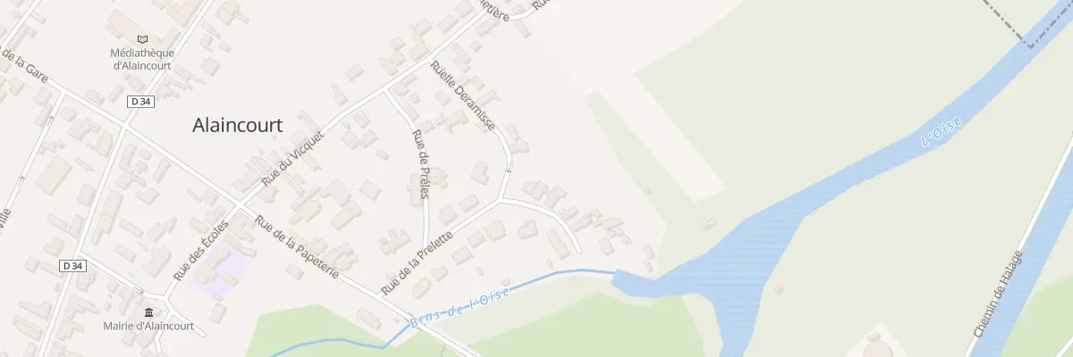 Plan du 8 Rue de la Prelette à Alaincourt