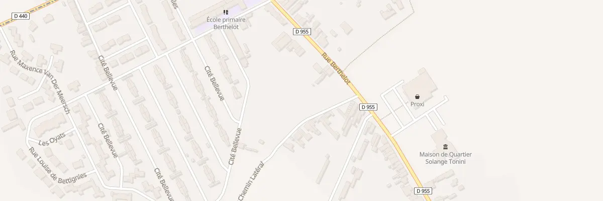 Plan du 819 Rue Berthelot à Denain