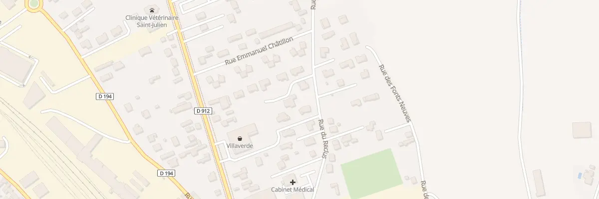 Plan du 33 Rue du Reclus à Brioude