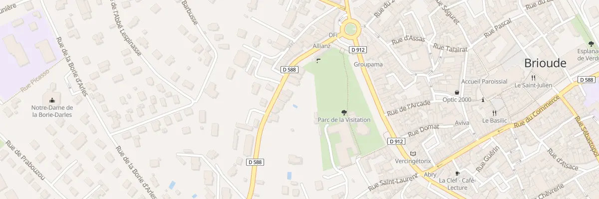 Plan du 9 Bd Desaix à Brioude