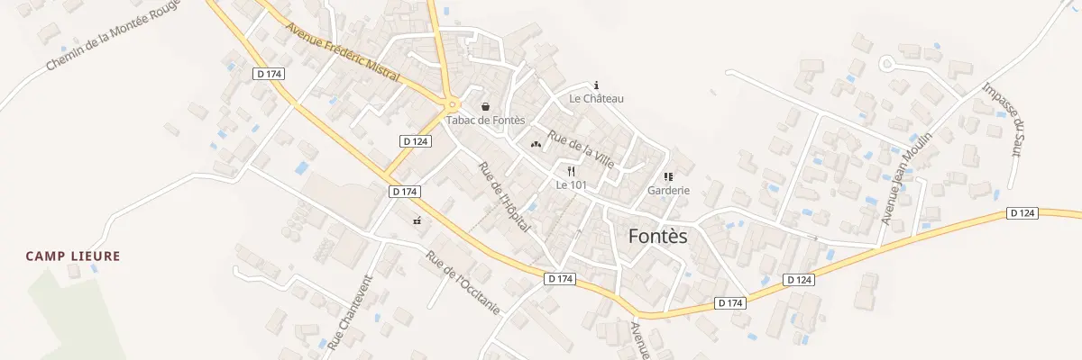 Plan du 27 Bd de la République à Fontès