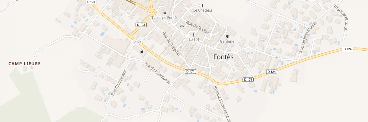 Plan du 15 Rue de l’Hopital à Fontès