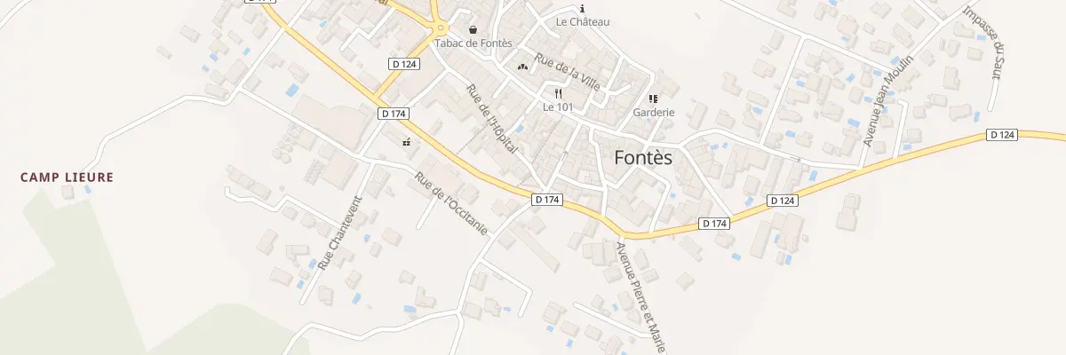 Plan du 15 Bd Jules Ferry à Fontès