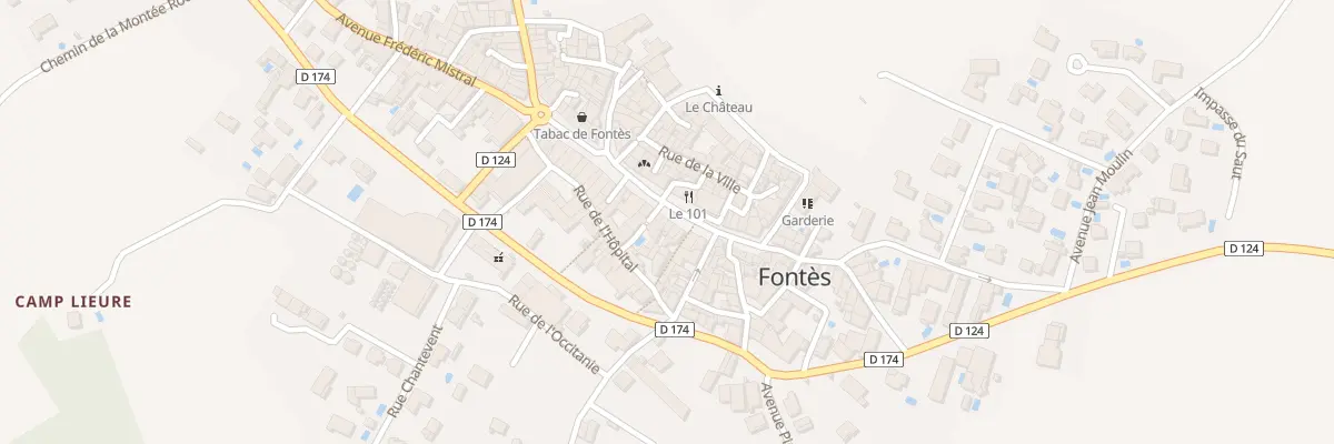 Plan du 31 Bd de la République à Fontès