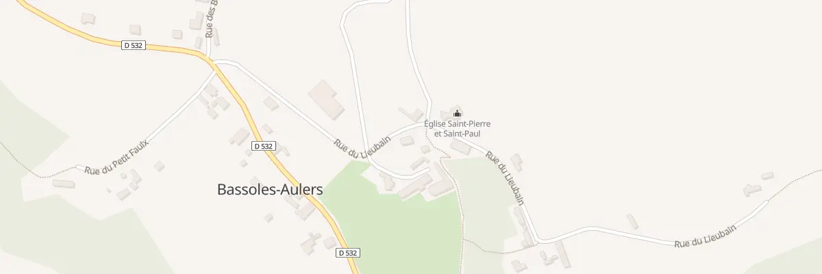 Plan du 13 Rue du Lieubain à Bassoles-Aulers