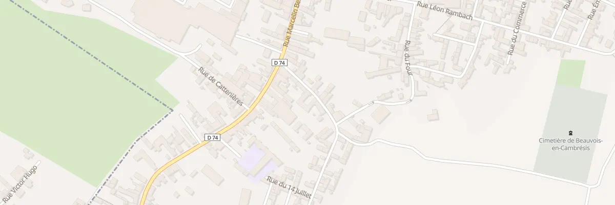 Plan du 7 Rue du Frene à Beauvois-en-Cambrésis