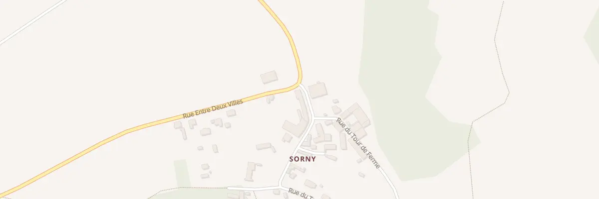 Plan du 87 Rue Entre Deux Villes à Terny-Sorny