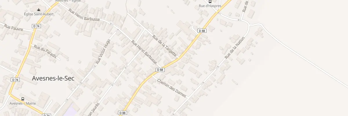 Plan du 10 Rue Roger Salengro à Avesnes-le-Sec