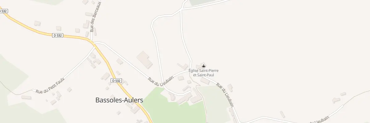 Plan du 4 Rue du Lieubain à Bassoles-Aulers