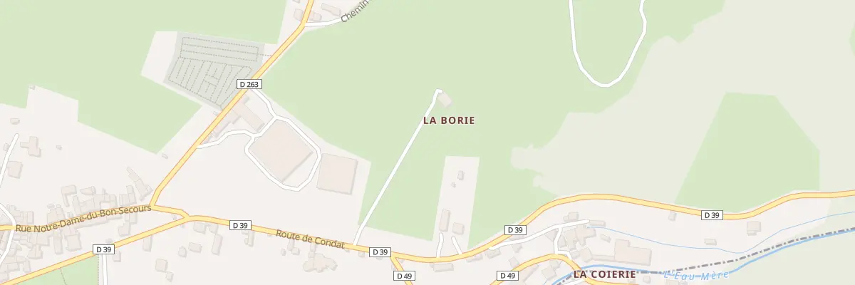 Plan du 1 Rte de Condat à Sauxillanges