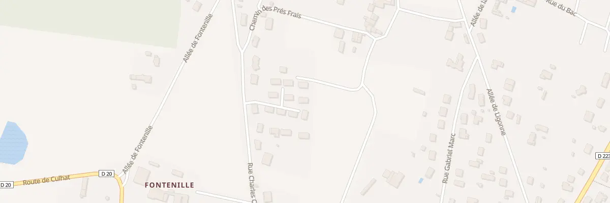 Plan du 54K Rue Charles de Chazerat à Lezoux