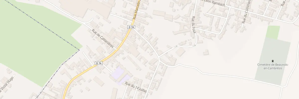Plan du 9 Rue du Frene à Beauvois-en-Cambrésis
