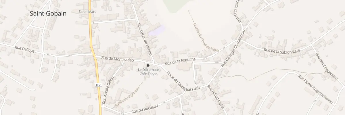 Plan du 3 Rue de la Fontaine à Saint-Gobain