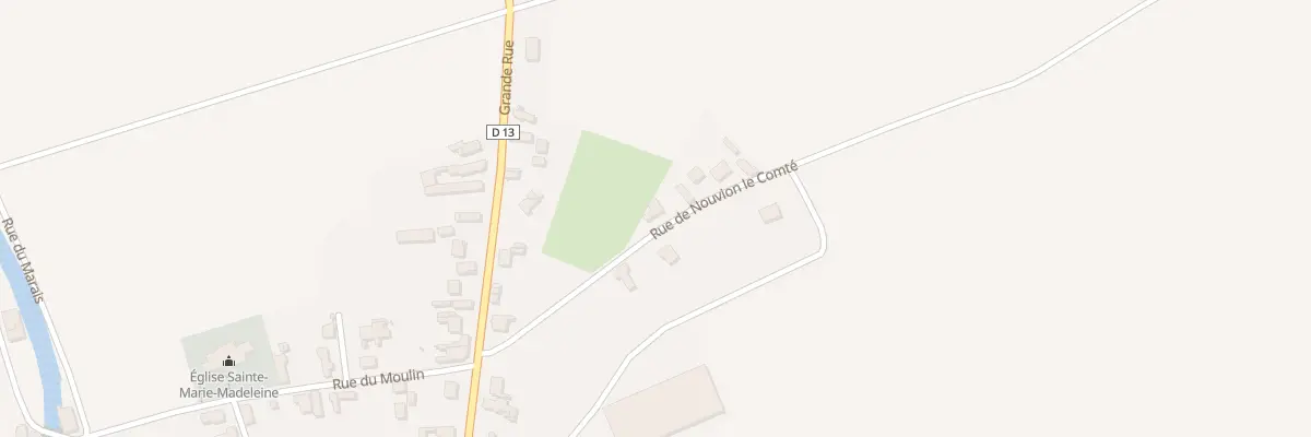 Plan du 1 Rue de Nouvion le Comte à Brissay-Choigny