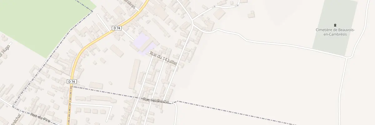 Plan du 36 Rue du Frene à Beauvois-en-Cambrésis