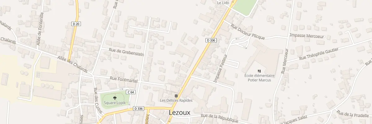 Plan du 33 Rue Saint-Taurin à Lezoux